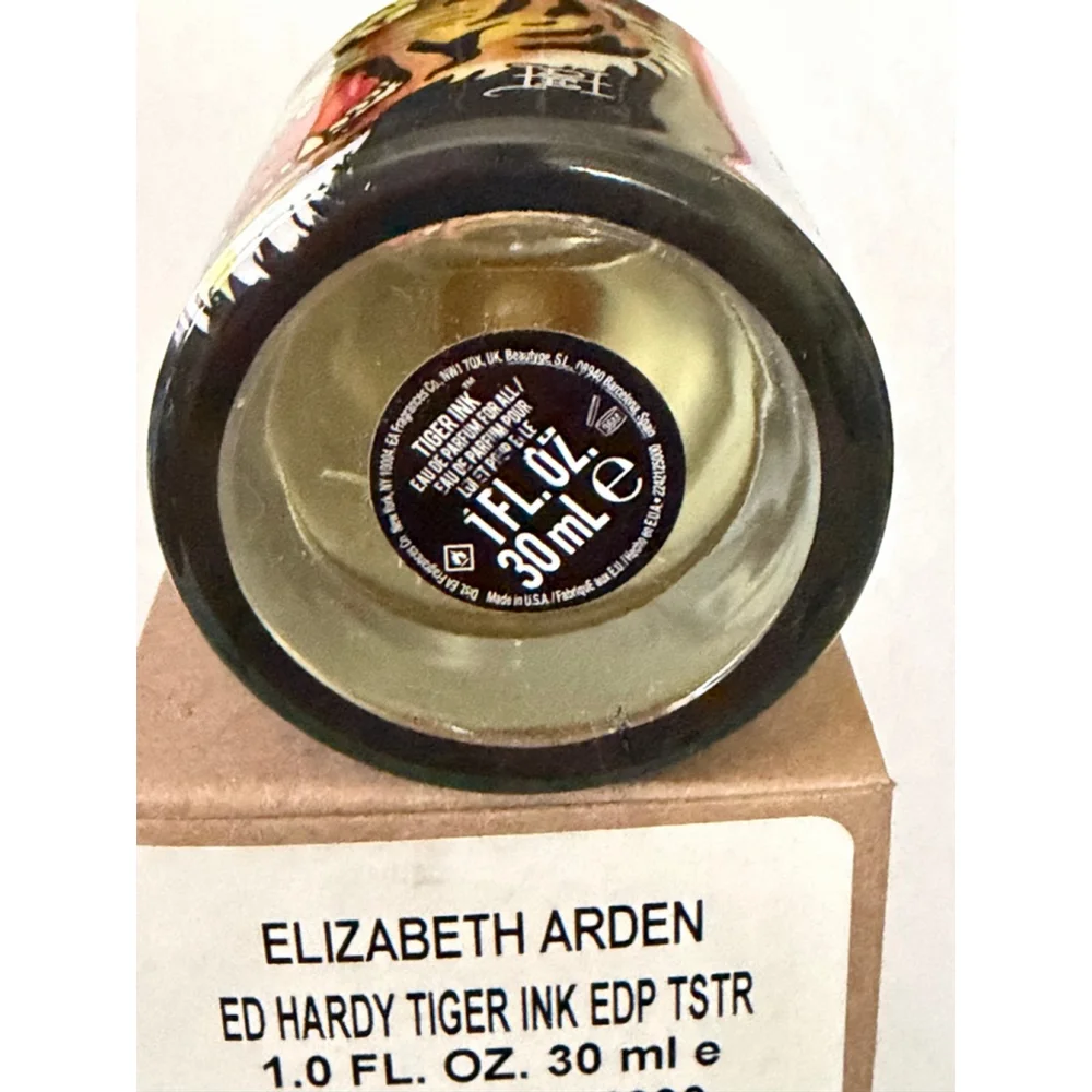 Women's Elizabeth Arden Ed Hardy Tiger Ink EDP TSTR One Size Black Gold